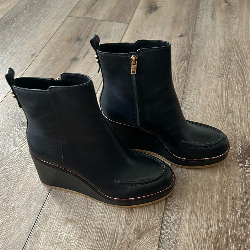 Coach black Brady bootie. Out of stock everywhere. Never been worn size 10